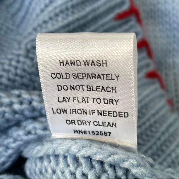 Vernacular lobster crewneck pullover sweater blue 54174 - Picture 15 of 15